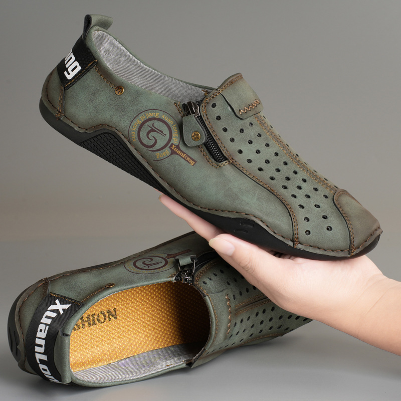 Men's Leather Orthopedic Dress Shoes – Casual Business Shoes for Men, Comfortable Formal Oxfords, Arch Support, Soft & Durable