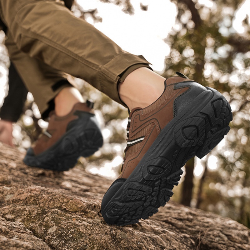 Men's Outdoor Hiking Shoes - Orthopedic, Wide Toe, Arch Support, Waterproof, Anti-Slip, Anti-Puncture, Anti-Smash