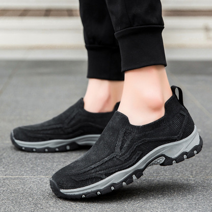 Men's Orthopedic Arch Support Wide Toe Lightweight Breathable Walking Shoes