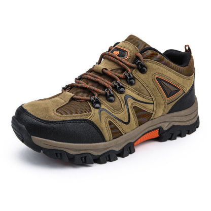 Men's Waterproof Breathable Lightweight Orthopedic Hiking Shoes for Plantar Fasciitis