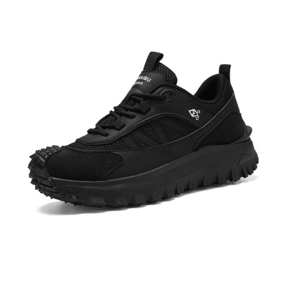 Plus Size 2025 Spring Men's Casual Fashion Sneakers Match Color Striped Street Style Lace-up Low-top Tire Pattern Sole Wear Resistant Non-Slip