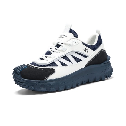 Plus Size 2025 Spring Men's Casual Fashion Sneakers Match Color Striped Street Style Lace-up Low-top Tire Pattern Sole Wear Resistant Non-Slip