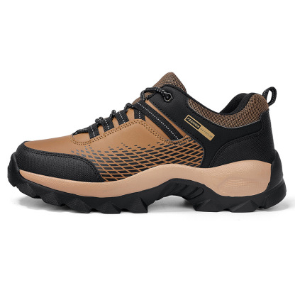 (⏰Limited Time Sale 70% OFF) Men's Wear Resistant Waterproof Non-slip Anti-skid Anti-puncture Hiking Shoes Orthopedic Wide Toe Arch Support Walking Shoes