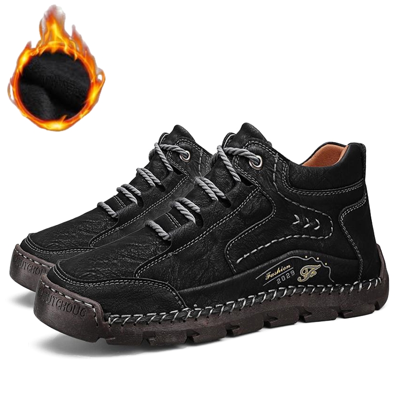 Men's Hand-Sewn Cowhide Shoes Casual Shoes