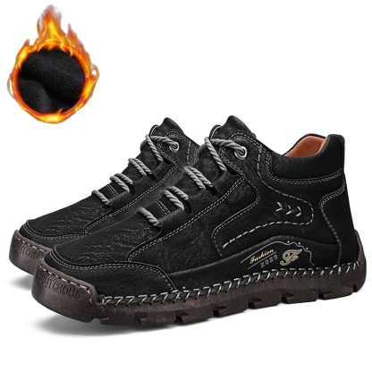 Men's Hand-Sewn Cowhide Shoes Casual Shoes