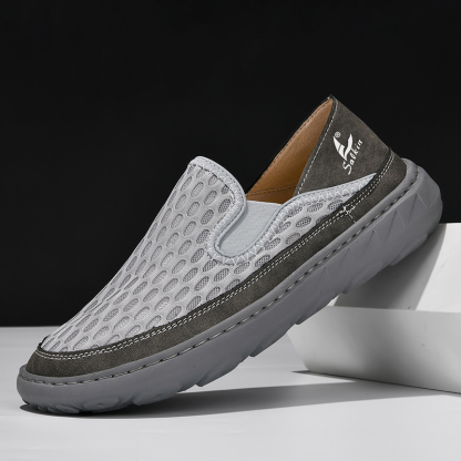 Men's Loafers Shoes Penny Loafer Flats Low-top Slip on Mesh Height Increasing Platform Running Shoes Sneakers Breathable Walking