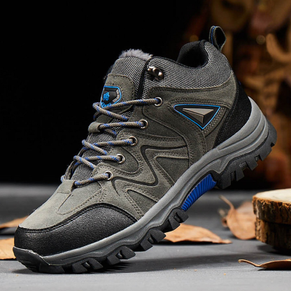 Men's Waterproof Breathable Lightweight Orthopedic Hiking Shoes for Plantar Fasciitis