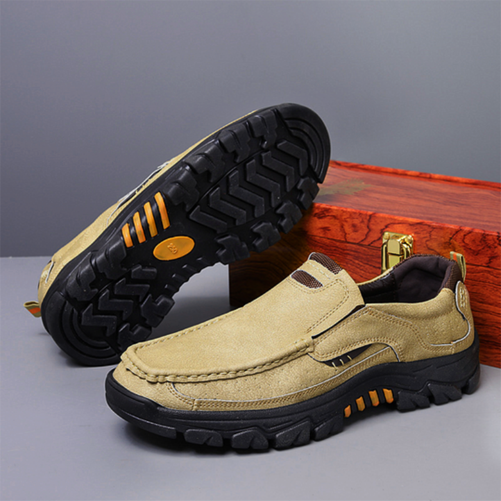 (Medical Certification®️) Men's Slip-On Orthopedic Shoes Comfortable Wide Toe Arch Support Sneakers Relieve Foot and Protect Ankles