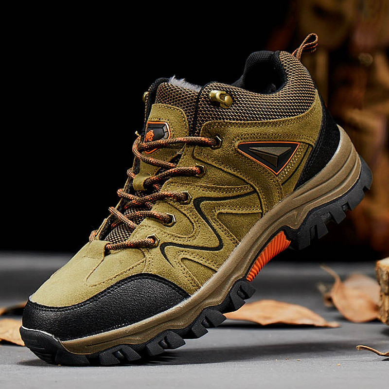 Men's Waterproof Breathable Lightweight Orthopedic Hiking Shoes for Plantar Fasciitis