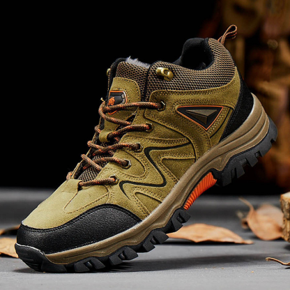 Men's Waterproof Breathable Lightweight Orthopedic Hiking Shoes for Plantar Fasciitis