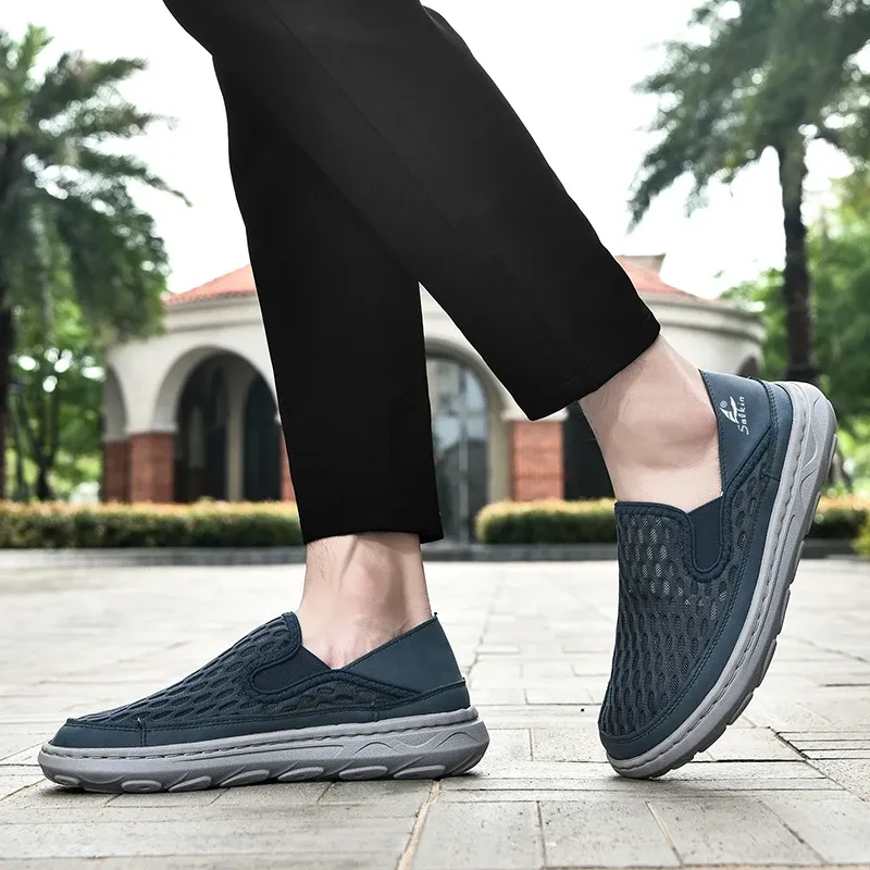 (⏰LAST DAY - 60% OFF🛒)Men’s Orthopedic Walking Shoes – Memory Foam, Arch Support, Comfortable & Lightweight Sneakers