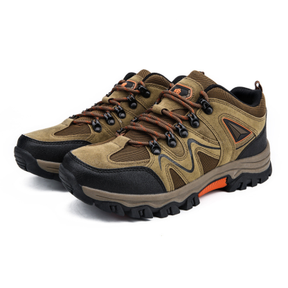 Men's Waterproof Breathable Lightweight Orthopedic Hiking Shoes for Plantar Fasciitis