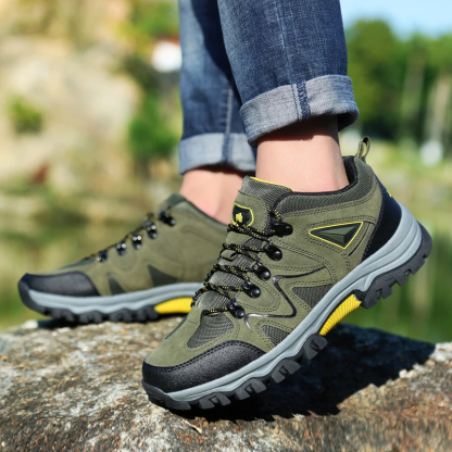 Men's Waterproof Breathable Lightweight Orthopedic Hiking Shoes for Plantar Fasciitis
