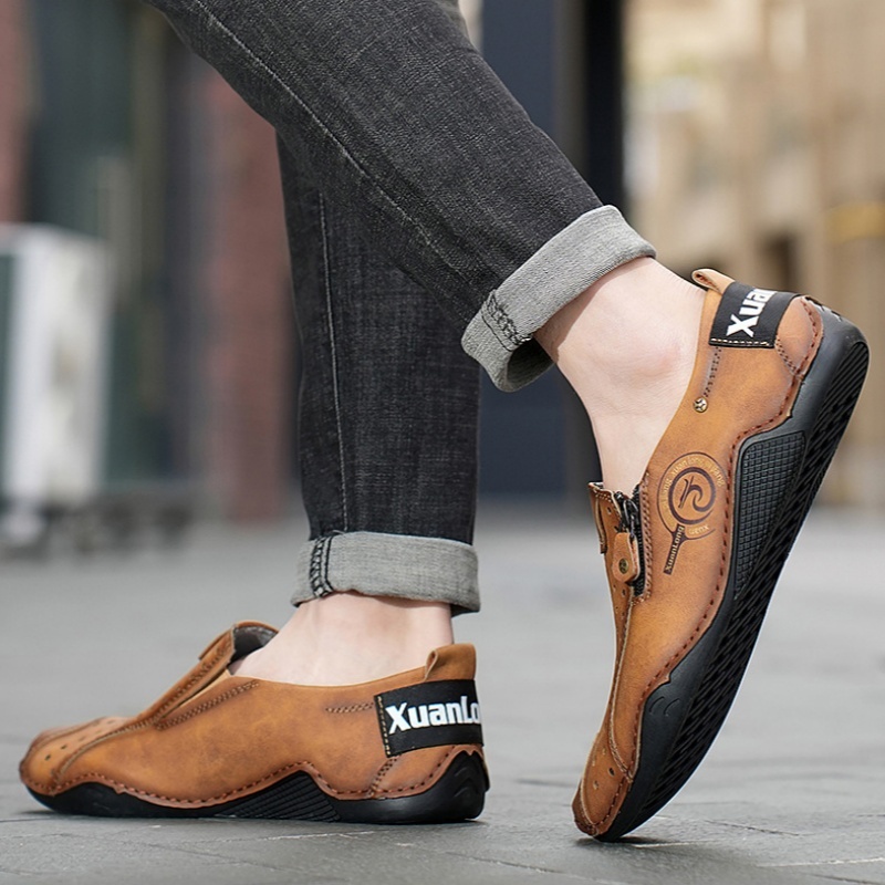 Men's Leather Orthopedic Dress Shoes – Casual Business Shoes for Men, Comfortable Formal Oxfords, Arch Support, Soft & Durable