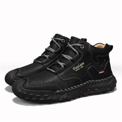 Men's Hand-Sewn Composite toe Cowhide Shoes Casual Shoes