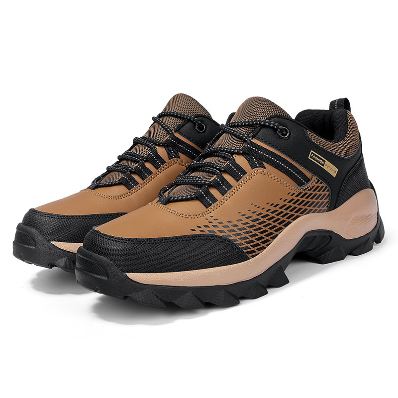 (⏰Limited Time Sale 70% OFF) Men's Wear Resistant Waterproof Non-slip Anti-skid Anti-puncture Hiking Shoes Orthopedic Wide Toe Arch Support Walking Shoes