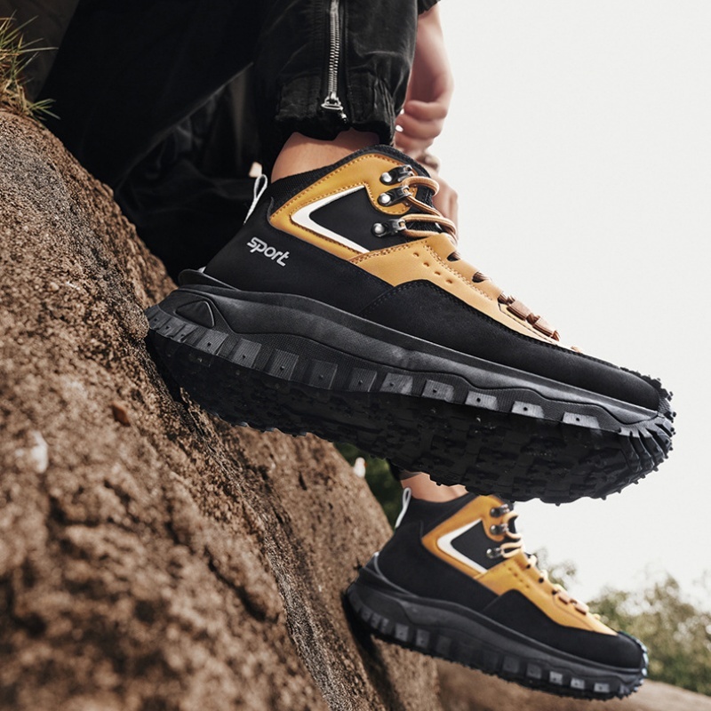 (⏰Limited Time Sale 70% OFF) Men's Outdoor Hiking Boots - Waterproof, Non-Slip, Puncture-Proof And Smash-Proof; Correct Arch Support And Wide Toe - Suitable For Daily Wear And Outdoor Adventures