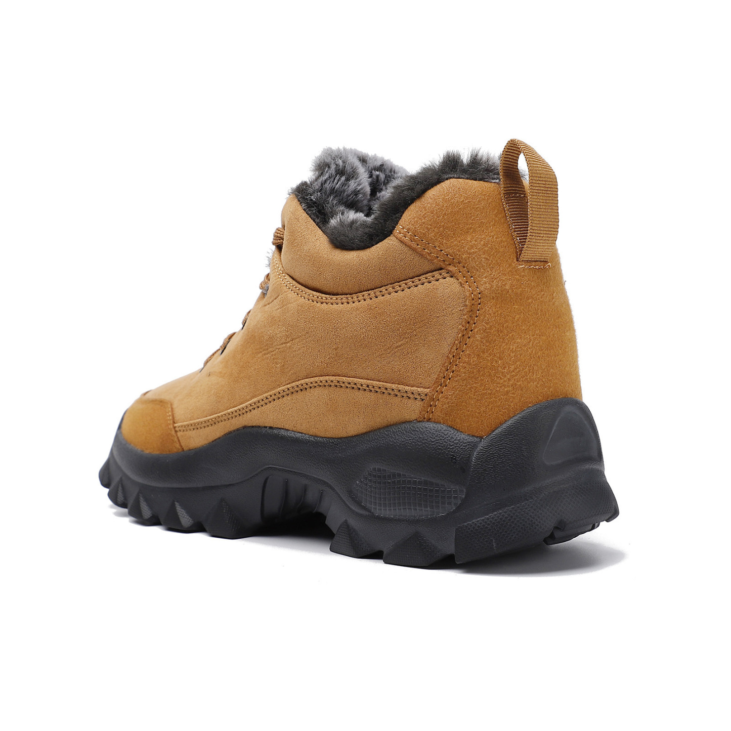 Men's Warm Fleece Snow Boots Waterproof Non-Slip Orthopedic Support Winter Boots