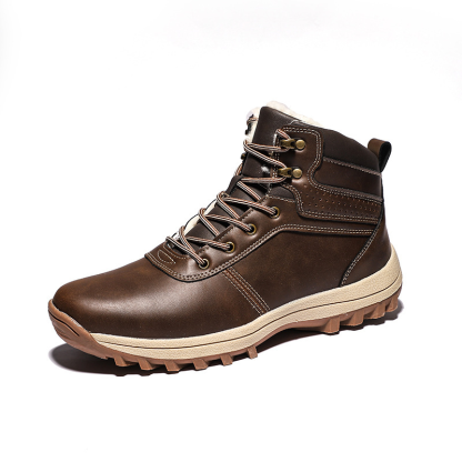 Men's Waterproof Puncture Resistant Hiking Boots Wide Toe Arch Support Work Boots