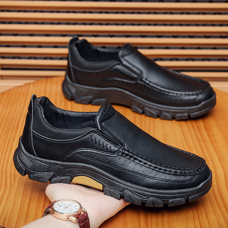 Men's Arch Support Orthopedic Wide Toe Kicking Loafers Lightweight Soft Waterproof Anti-Slip Slip-on Loafers