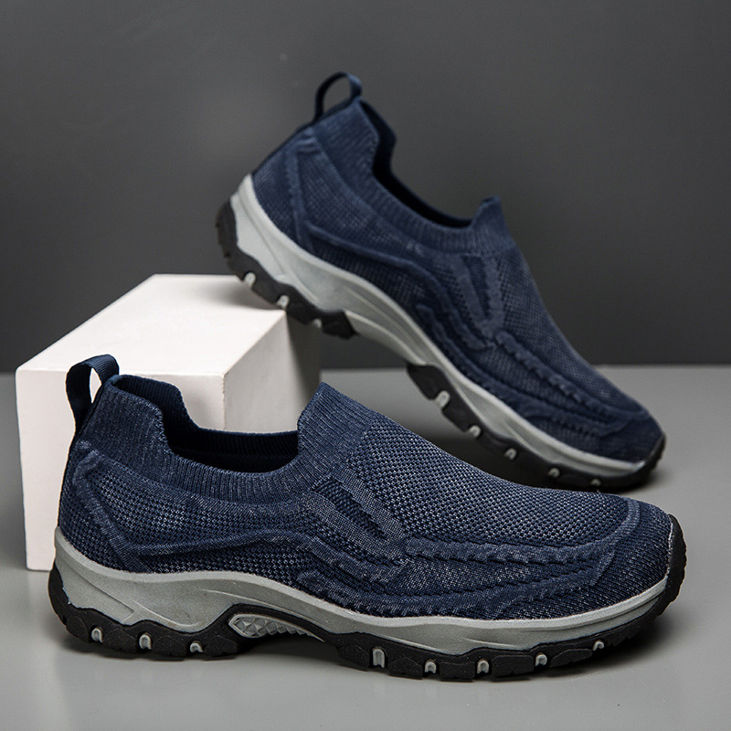 Men's Orthopedic Arch Support Wide Toe Lightweight Breathable Walking Shoes