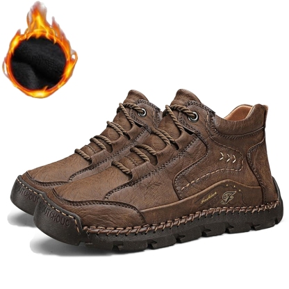 Men's Hand-Sewn Cowhide Shoes Casual Shoes