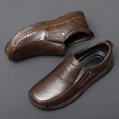 Men Casual Shoes Sneakers Loafers Comfort Walking Shoes Fashion Driving Shoes Luxury Leather Shoes for Male Business Work Office Dress Outdoor