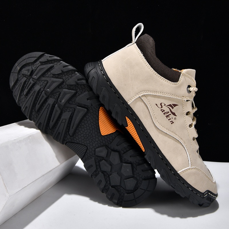 ✅ Complies with ASTM Standards Men’s Premium Leather Outdoor Shoes – Wide Toe, Arch Support, Waterproof, Pressure Relief & Non-Slip Sole