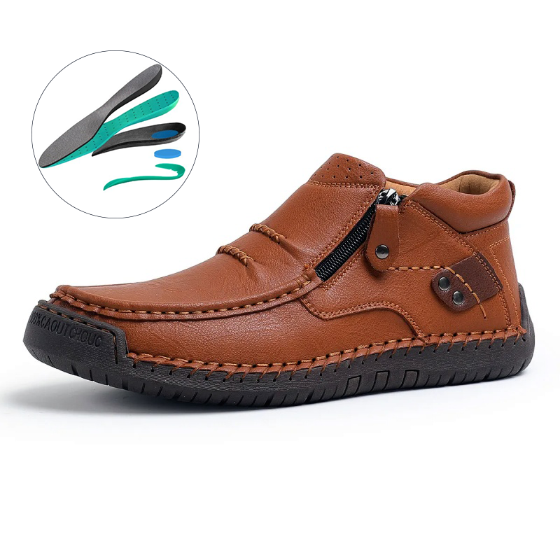 (🎁 Free Orthotic Insoles Giveaway🛒)Men’s Vintage Leather Shoes – Han