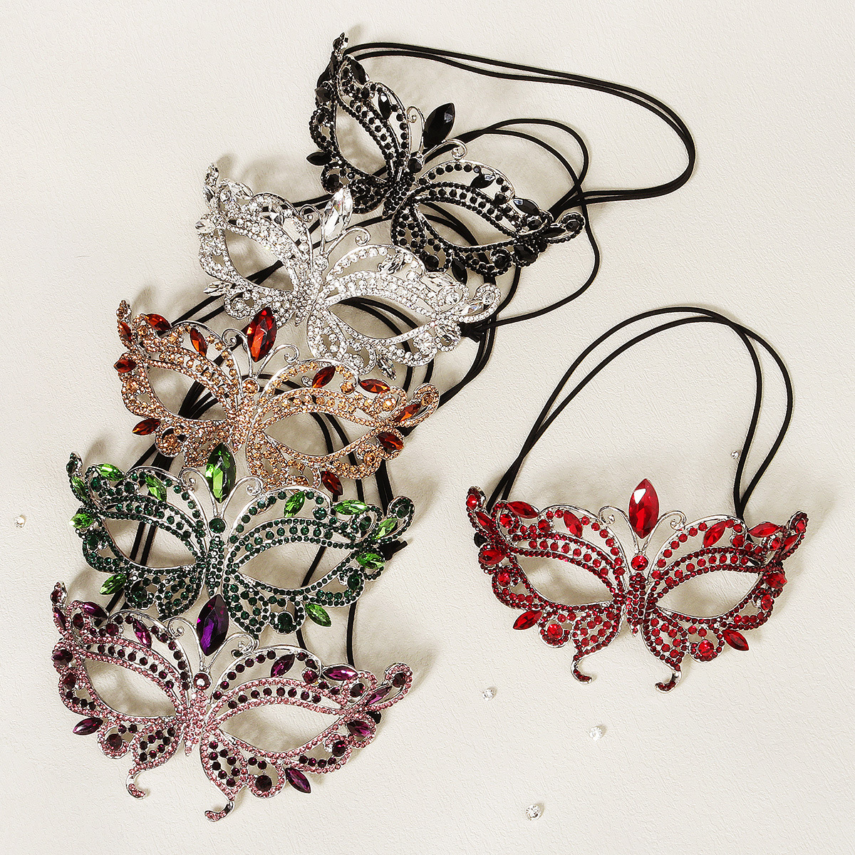 High-End Luxury Halloween Princess Party Dance Diamond Mask