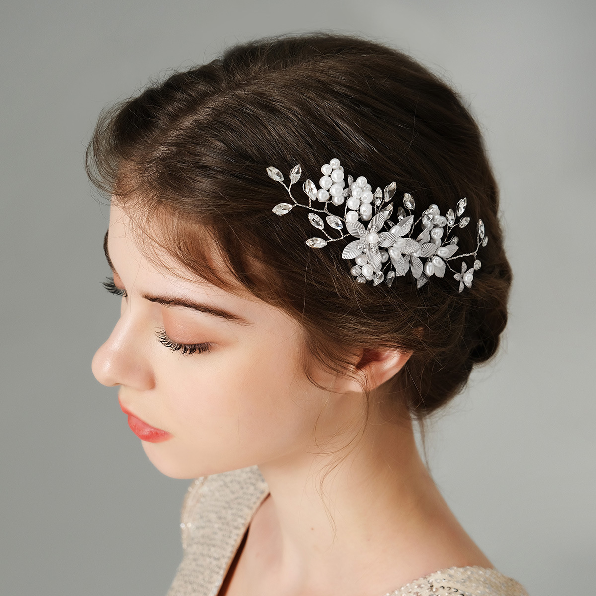 Handmade Versatile Pearl Flower Comb