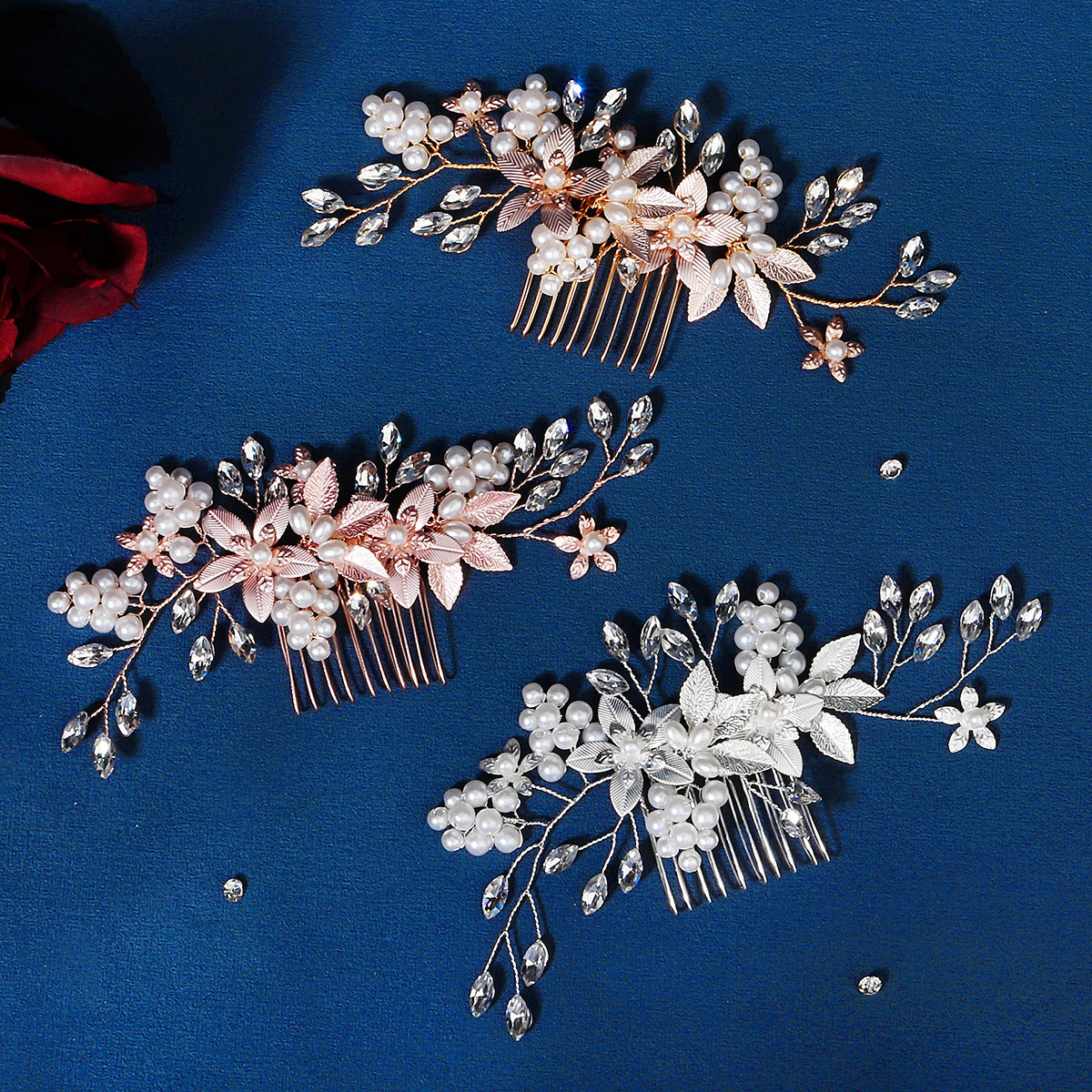 Handmade Versatile Pearl Flower Comb