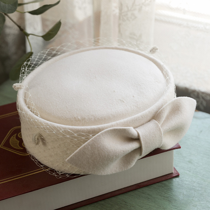 French Retro Hat Mesh Beret For Women