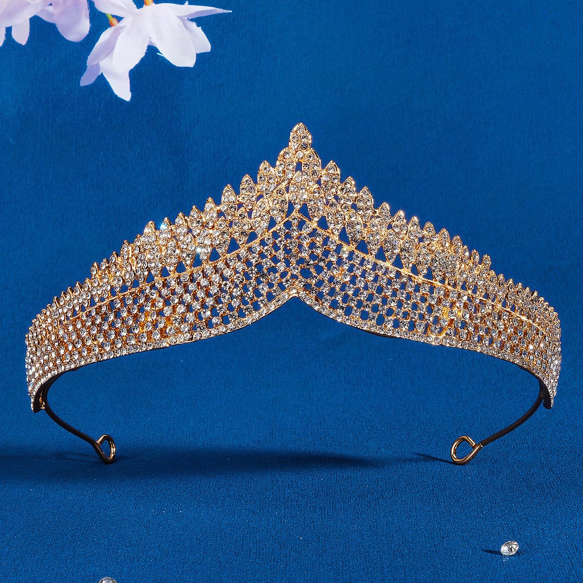 Retro Style Ins Full Diamond Crown Noble Crown
