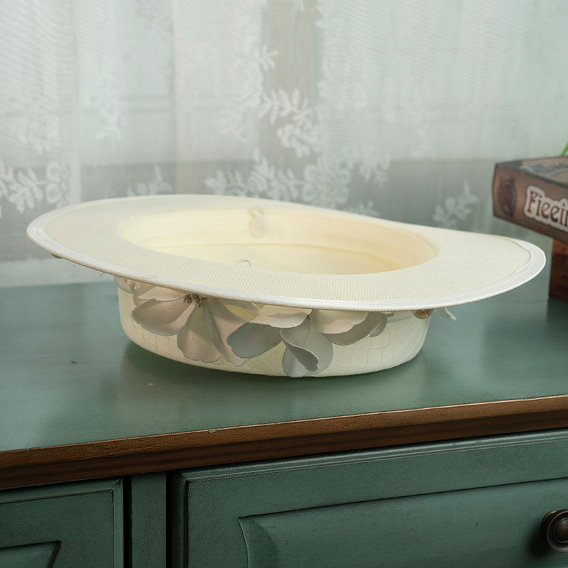 Women's Elegant Banquet White Top Hat