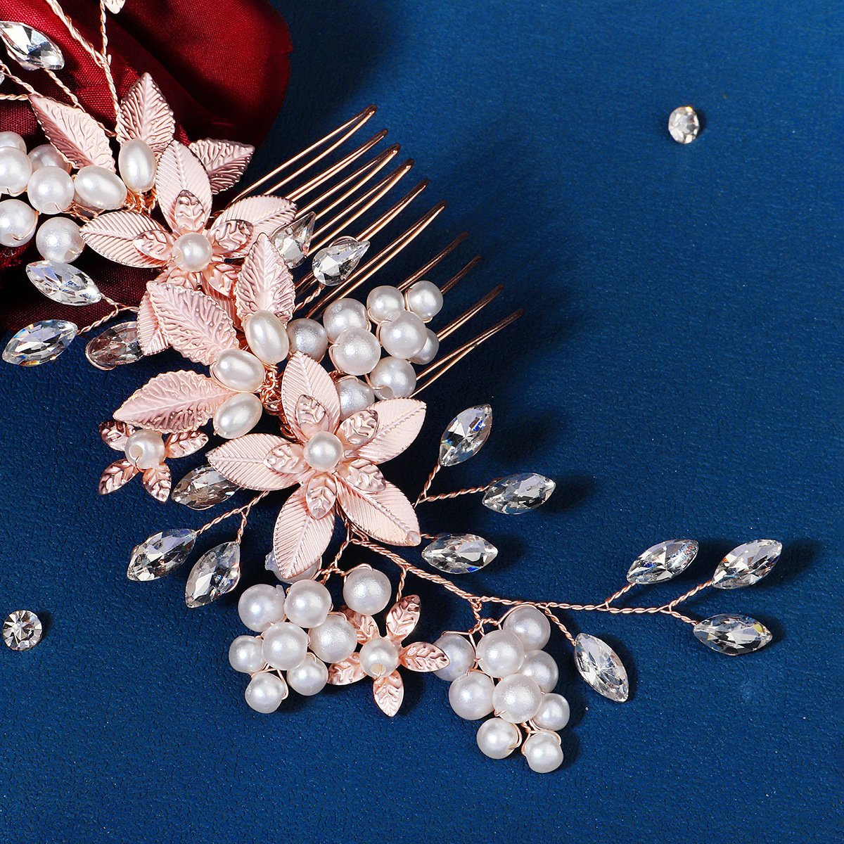 Handmade Versatile Pearl Flower Comb