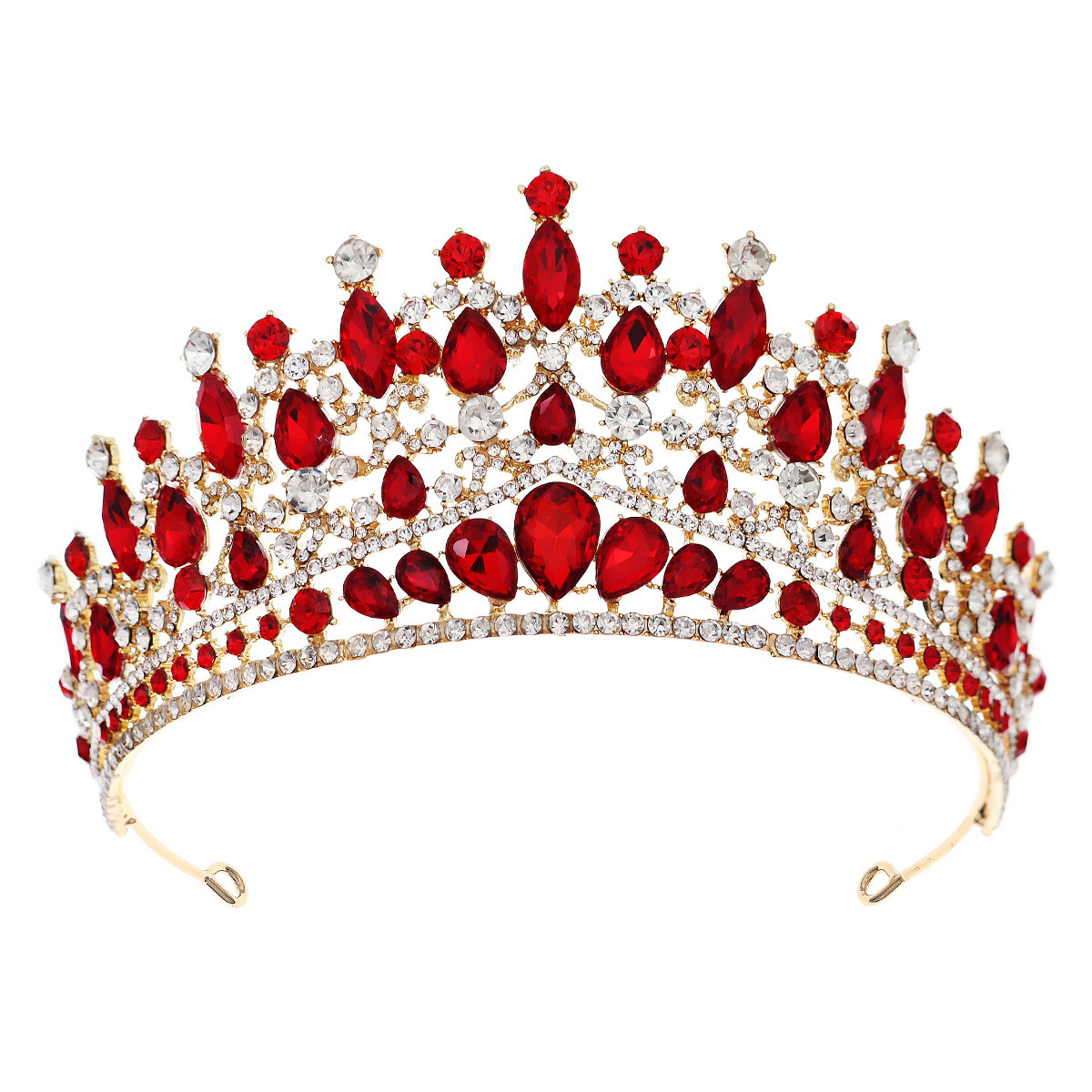 Alloy Rhinestone Crown Wedding Dress Headdress