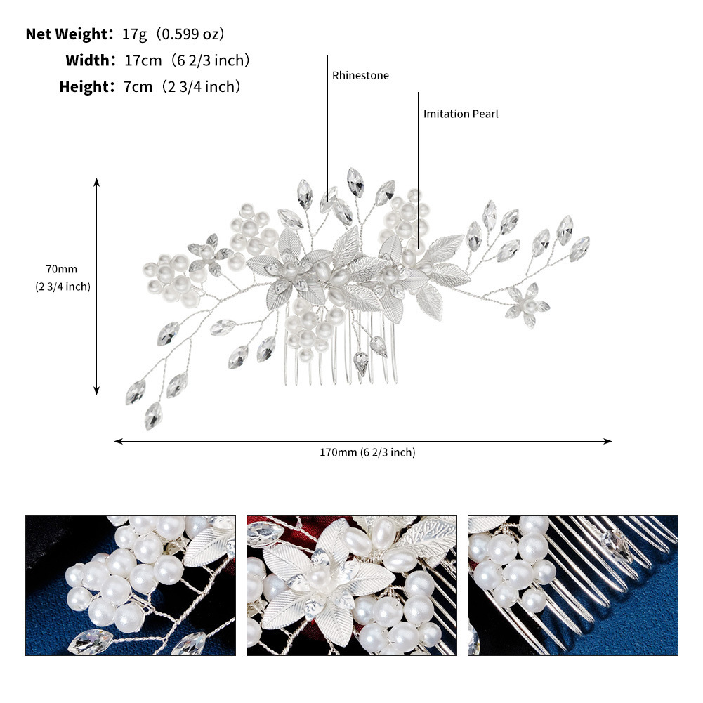 Handmade Versatile Pearl Flower Comb