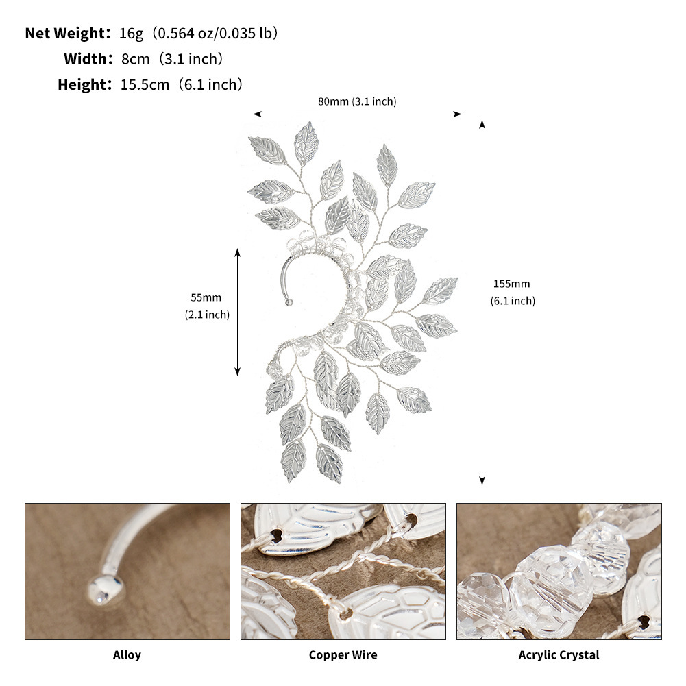 Handmade Earrings Elf Leaf Ear Hangings For Women
