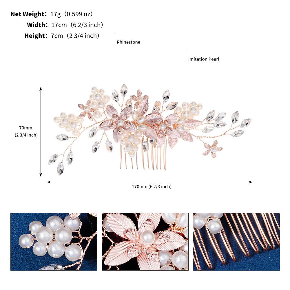 Handmade Versatile Pearl Flower Comb