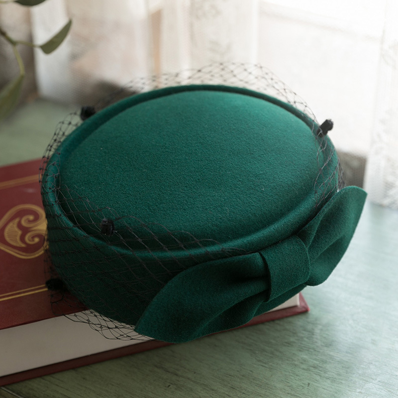 French Retro Hat Mesh Beret For Women