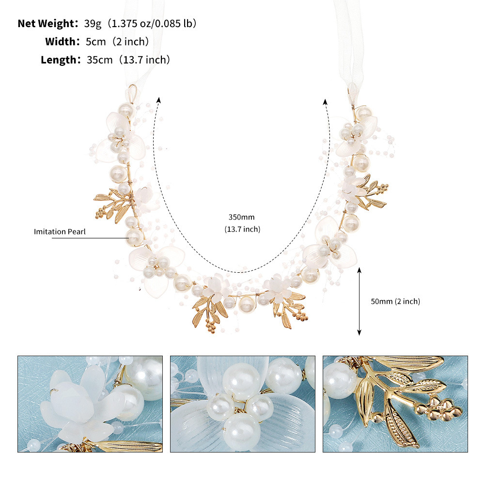 Beautiful Handmade Beaded Braided Floral Head