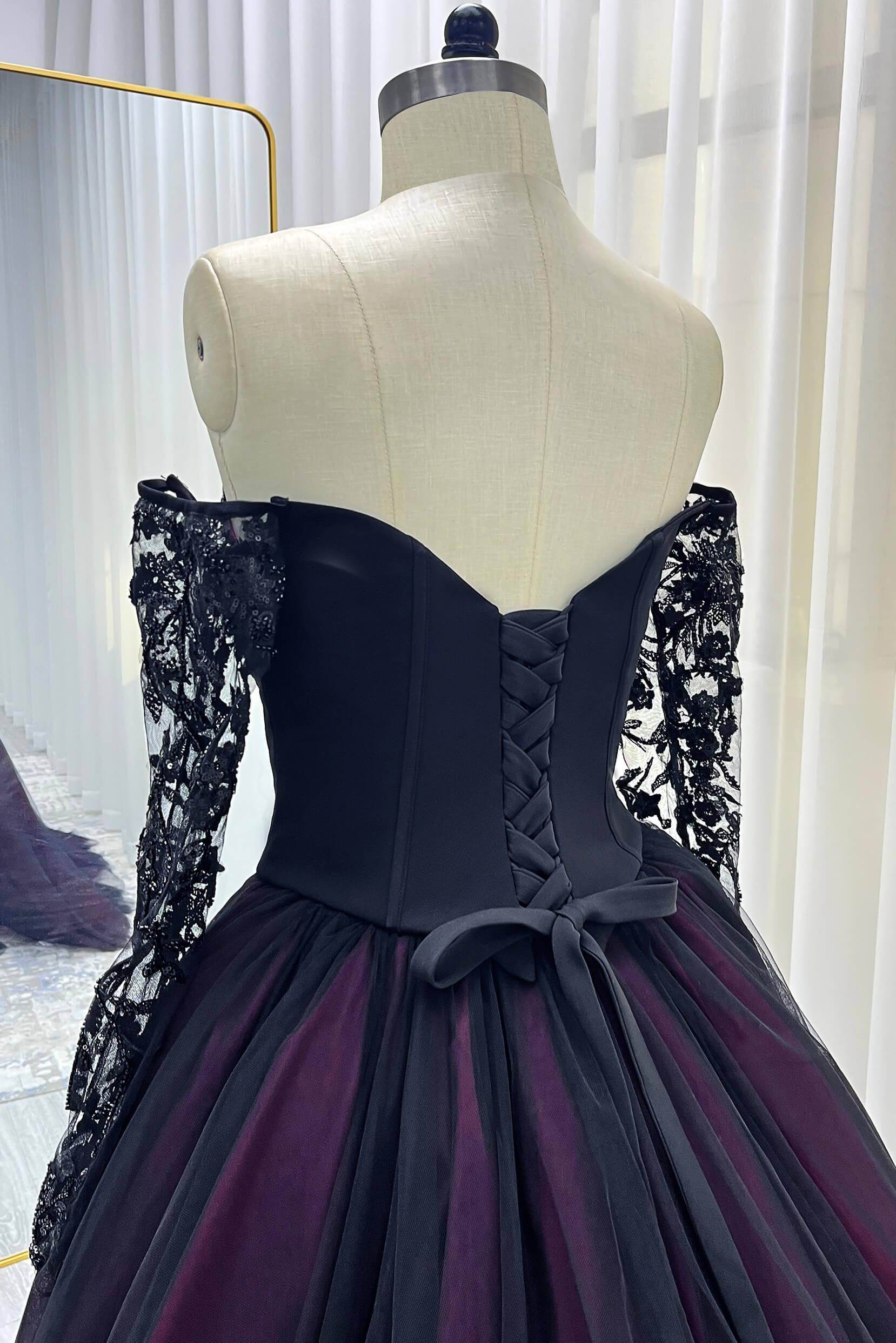 Trumpet-Mermaid Chapel Train Lace Tulle Wedding Dress VBCW3344