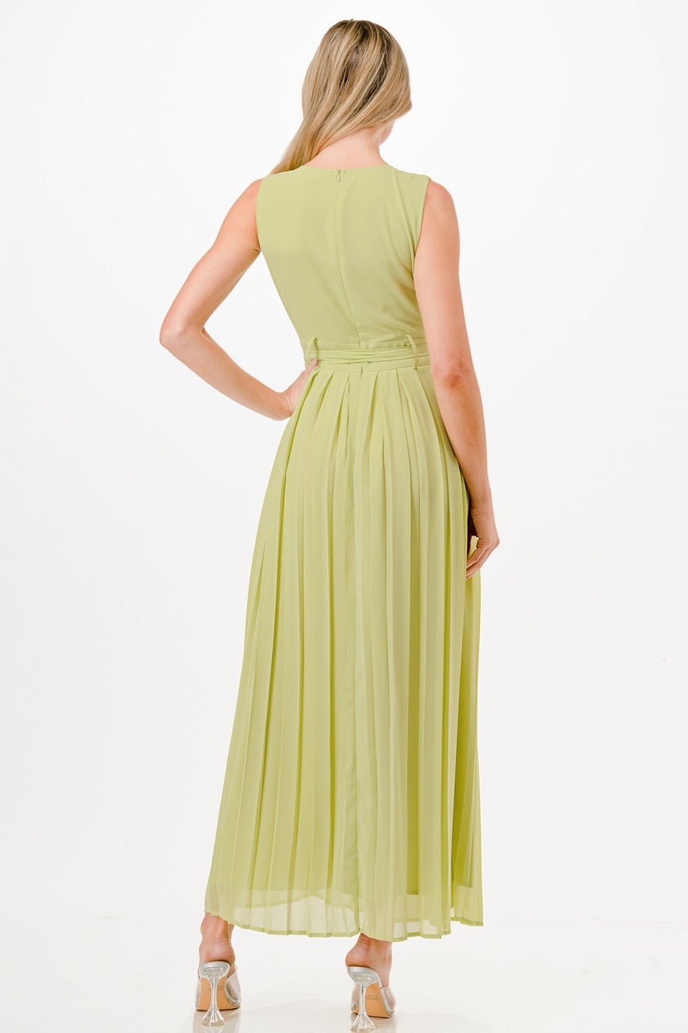 Pleated Midi Dress