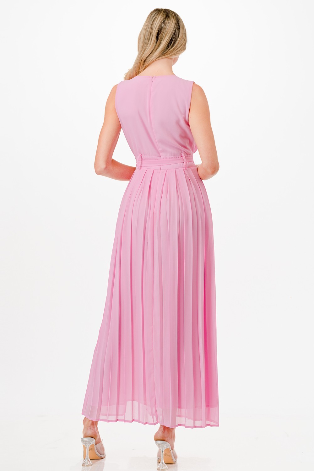 Pleated Midi Dress