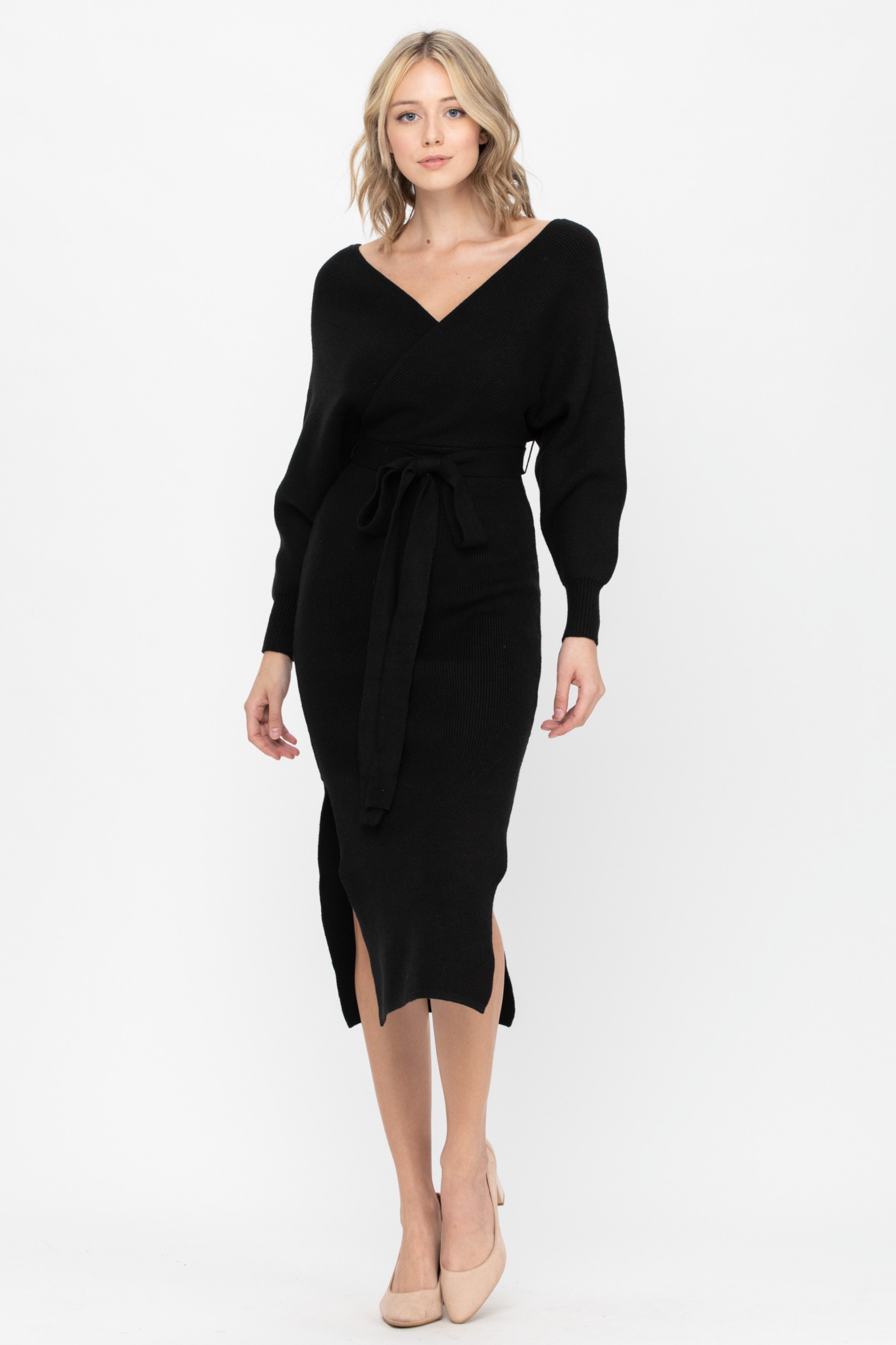 Knit Sweater Midi Dress