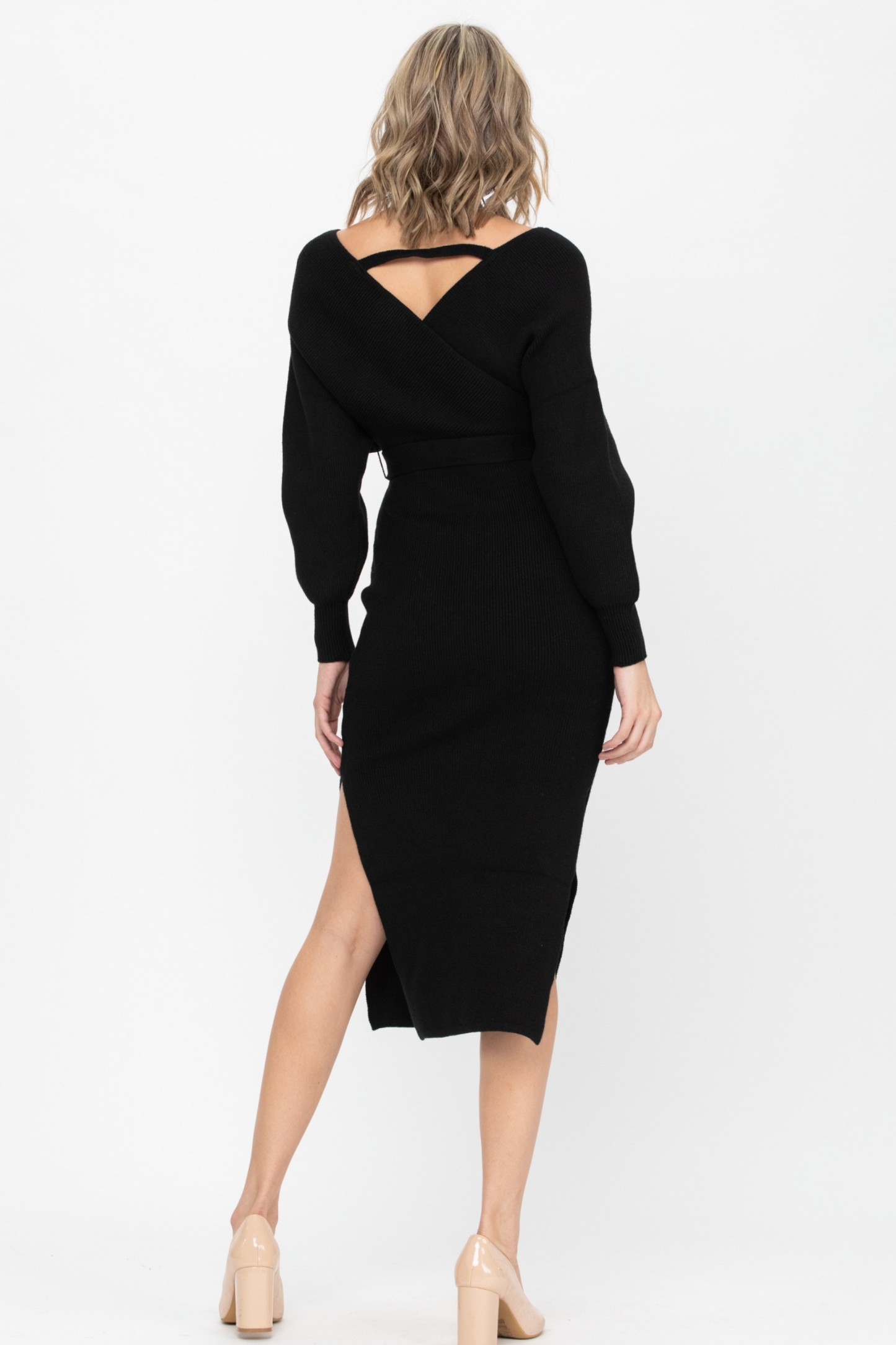 Knit Sweater Midi Dress