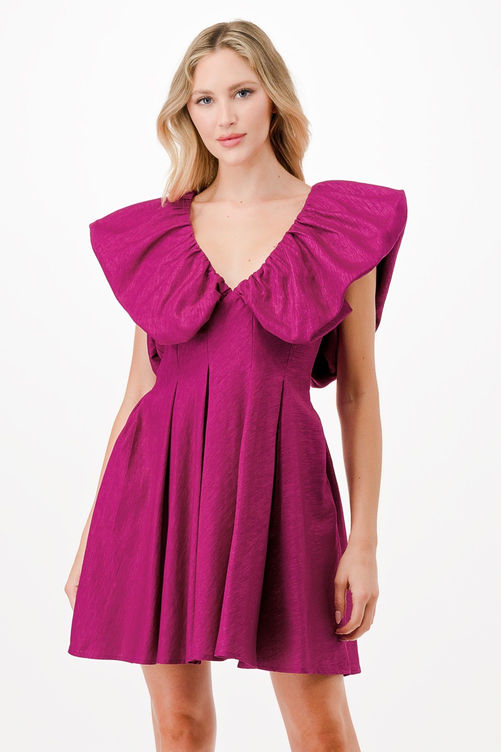 Ruffle Detail Short Dress