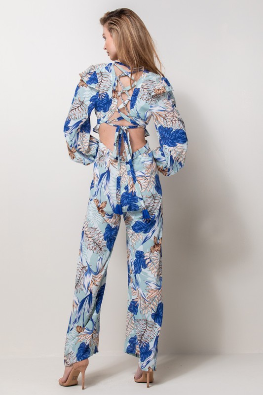 Floral Print Fashion jumpsuit ST-018
