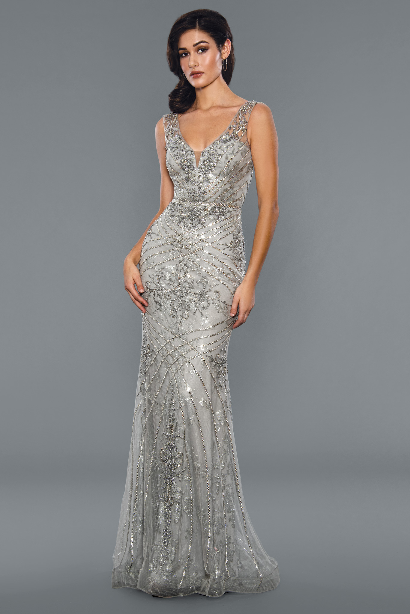 fully beaded mother of the bride #21048